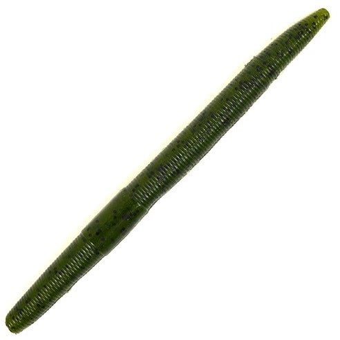 5” Watermelon Seed stick worm, soft plastic bait, senko style, bass fishing